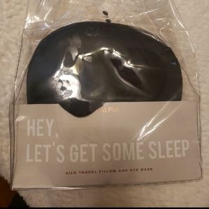 Calpak silk travel pillow and eye mask set